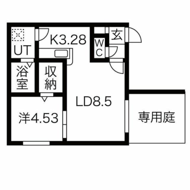インフィニト平岸一条（103） 間取り図画像