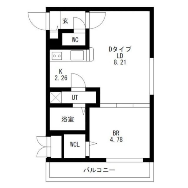 プリヴィエール旭町（405） 間取り図画像