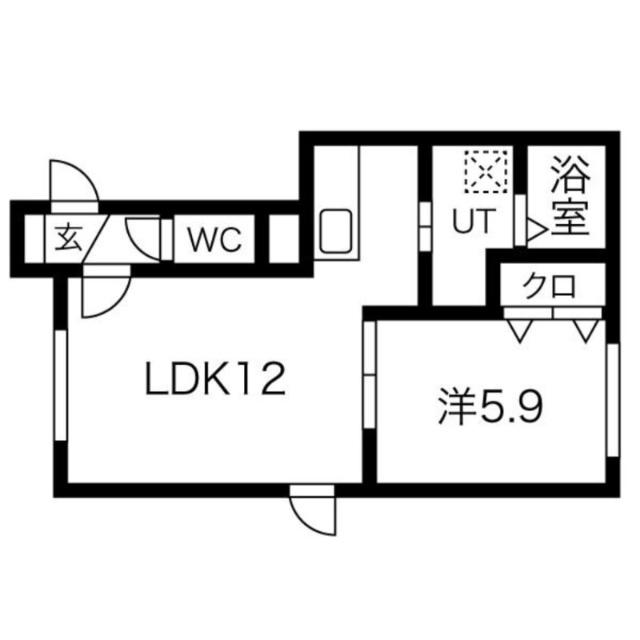 ロージェ中の島（302） 間取り図画像