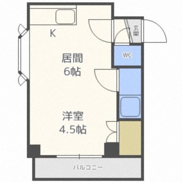 コーポＨＳ東札幌（301） 間取り図画像