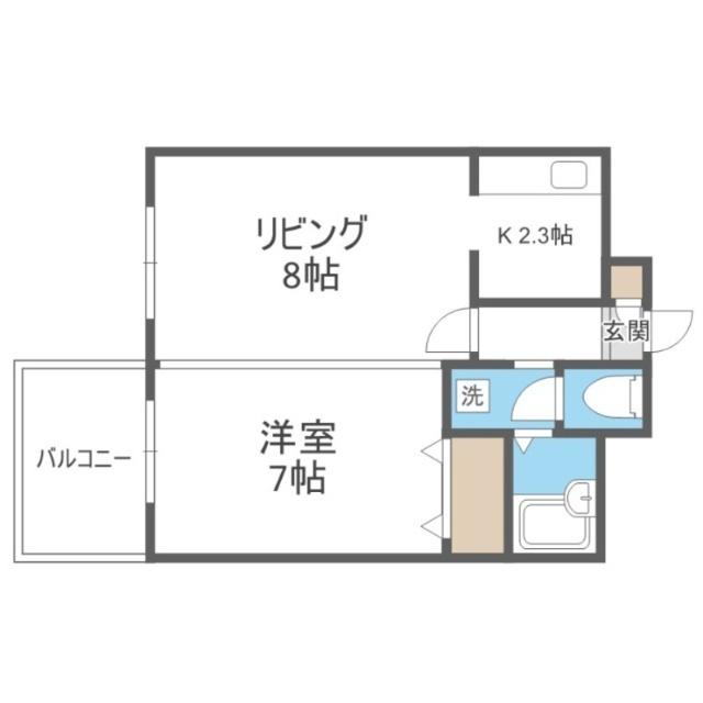 ハウスオブリザ平岸７番館（402） 間取り図画像