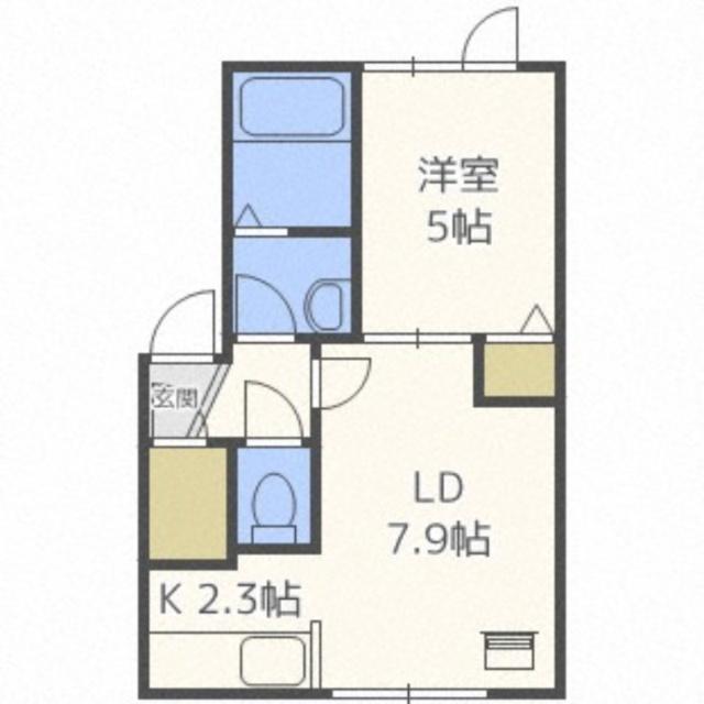 リーガル月寒（103） 間取り図画像