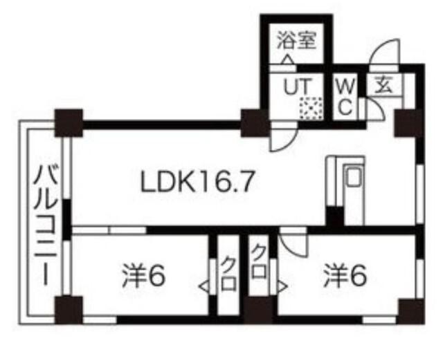 HILLTOP TOWER（9a） 間取り図画像
