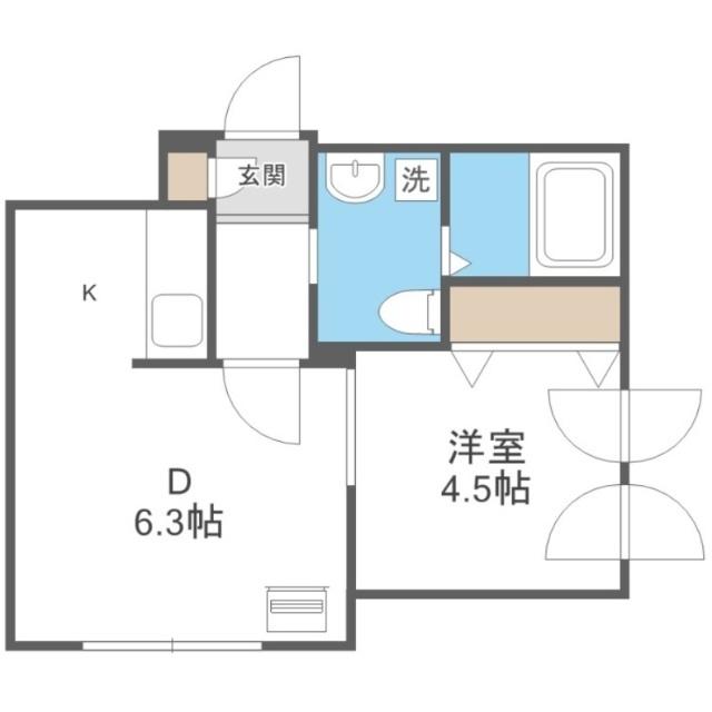 ティラ学園前（201） 間取り図画像