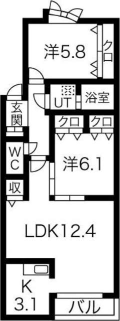 アルシオーネ（202） 間取り図画像