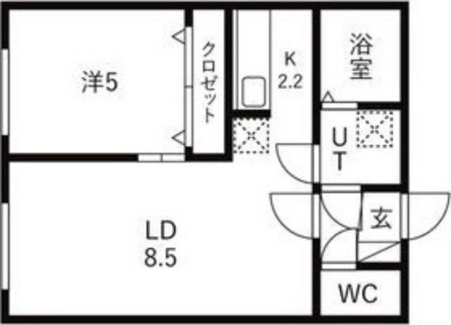 エムスクエア（202） 間取り図画像