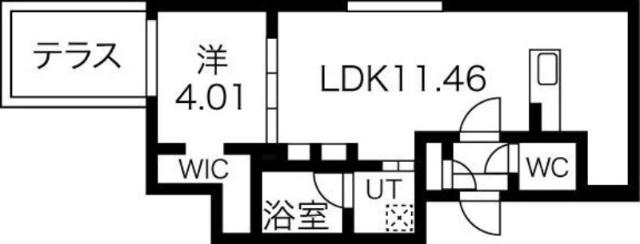 ラシュエット南郷通９丁目（102） 間取り図画像