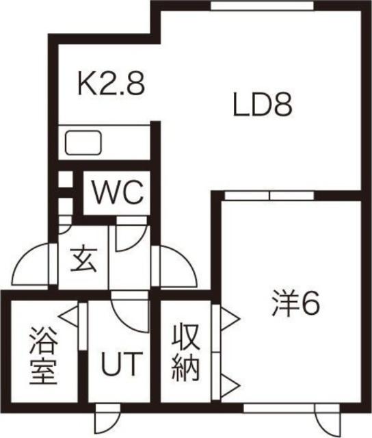 ロイヤルオーディンＢ（102） 間取り図画像