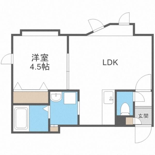 ブランピエールＩ（102） 間取り図画像