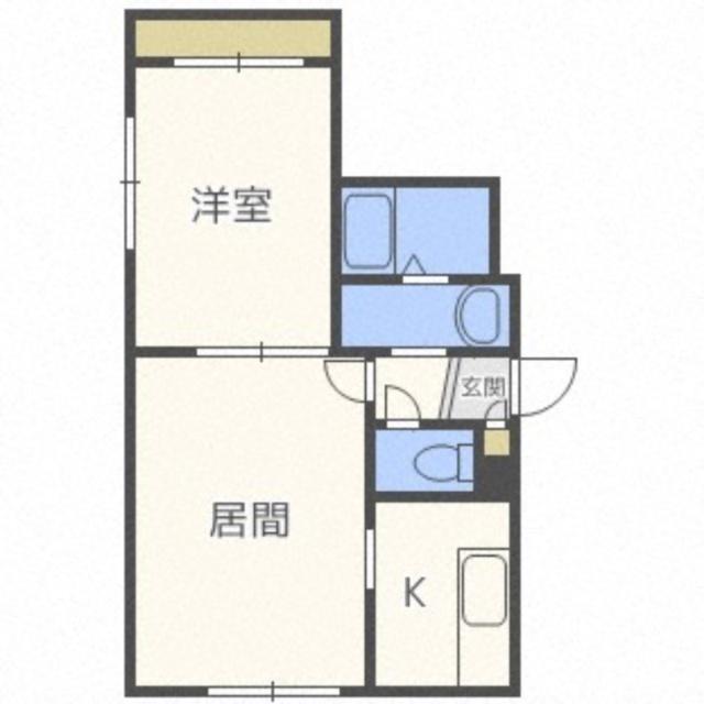 エスペランサ平岸（101） 間取り図画像