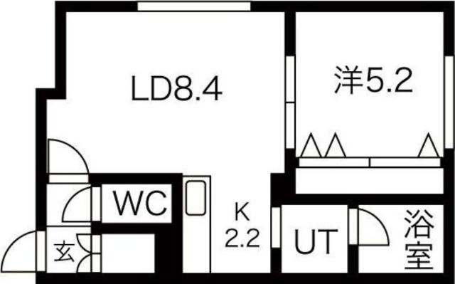 アプリーラ伏古（101） 間取り図画像
