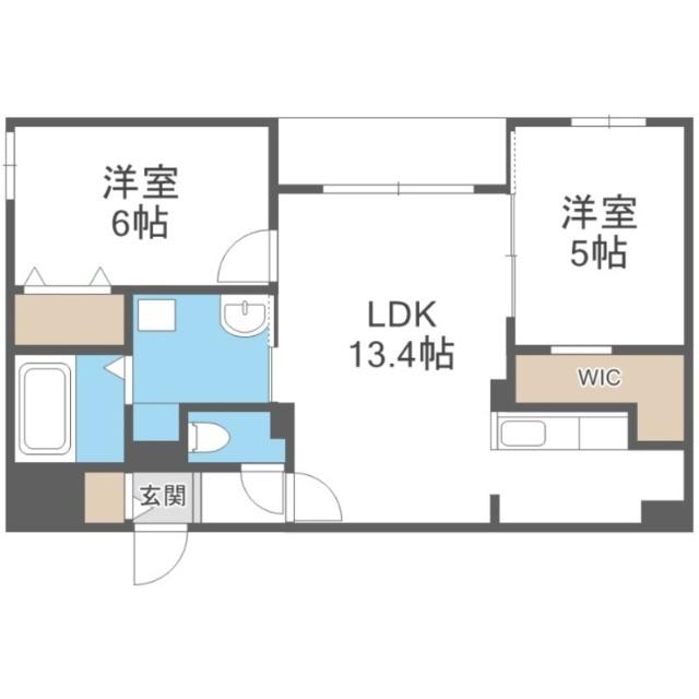 仮)シキレジデンス南平岸（203） 間取り図画像