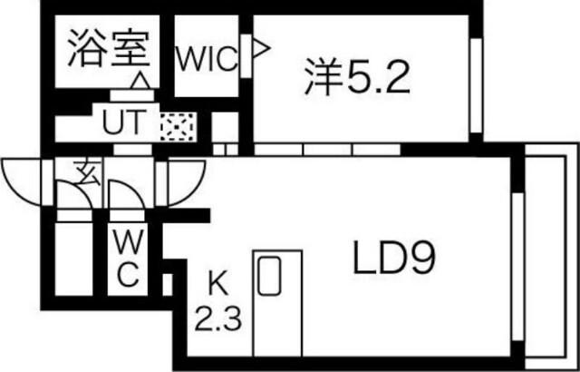 べラージオ北22条（403） 間取り図画像