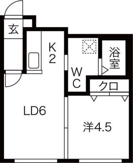 ブランノワールNord（205） 間取り図画像