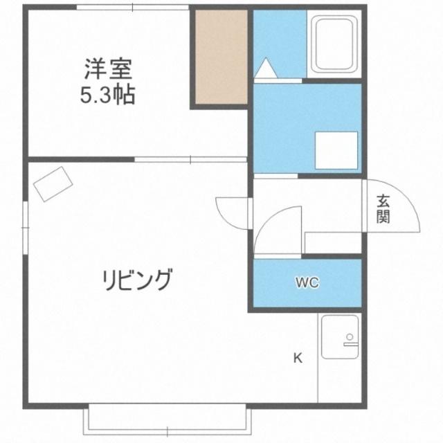 アサヒビレッジ（101） 間取り図画像