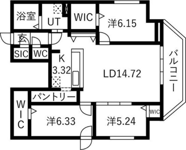 カレラ水車町（207） 間取り図画像