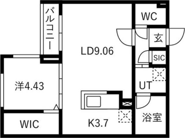 カレラ水車町（303） 間取り図画像