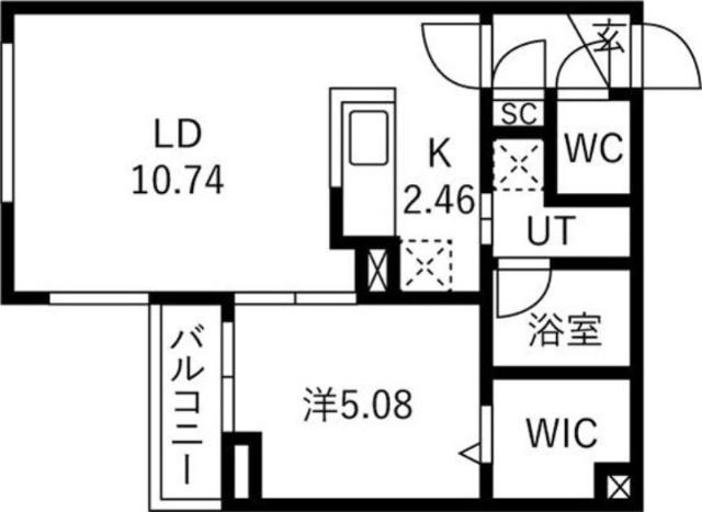 カレラ水車町（202） 間取り図画像
