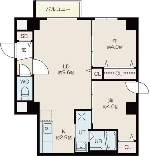 ファランドール平岸（401） 間取り図画像