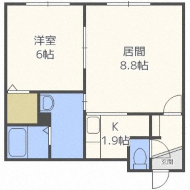 ルミエール美園４−５（102） 間取り図画像
