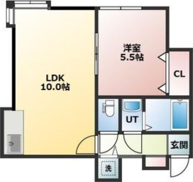 Ｆｌｅｘ−Ｕｒｂａｎ　Ｈｉｇａｓｈｉｓａｐｐｏｒｏ（202） 間取り図画像