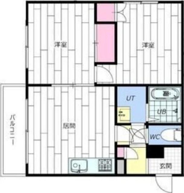 エルクレスト（401） 間取り図画像