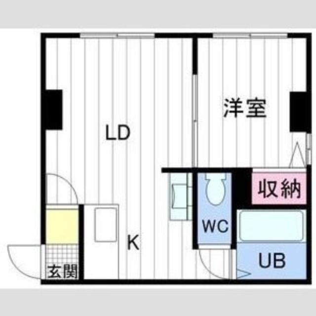 角田ビル（3-B） 間取り図画像
