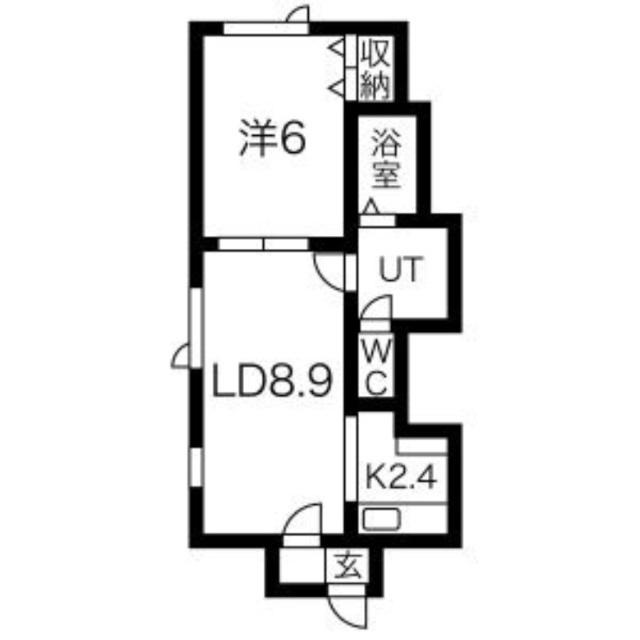 Ｖｉｏｌｅｔｔｅ白石（102） 間取り図画像