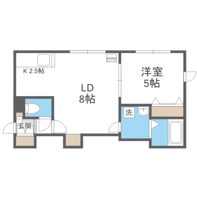 ラ・ヴェスタ白石（106） 間取り図画像