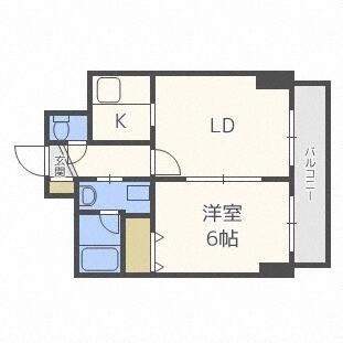 ドーリス札幌（303） 間取り図画像