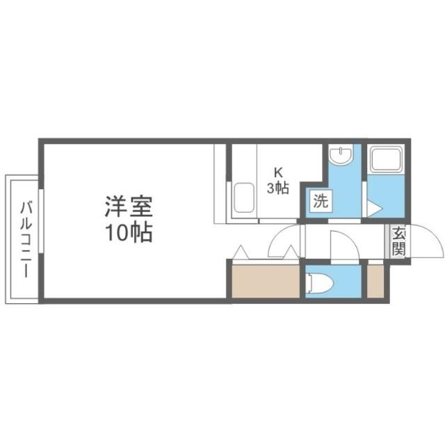 ホクセイマンション（303） 間取り図画像