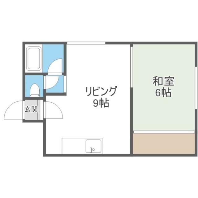 北峰ハイツ（201） 間取り図画像