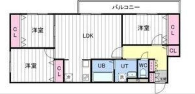 Ｗｉｓｔａｒｉａ福住　（303） 間取り図画像