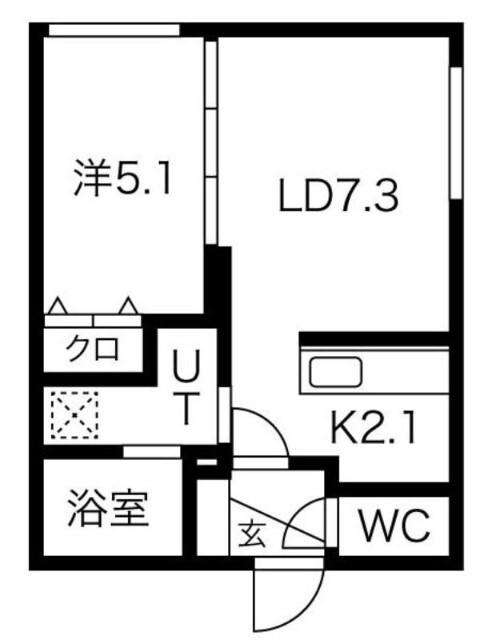 ヴェスタ平岸（402） 間取り図画像