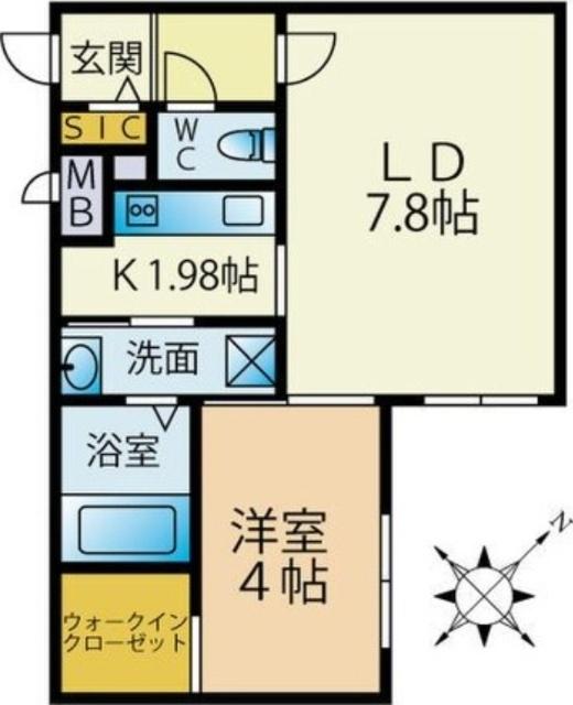 ＰｒｅＤｏｎｉａ南郷（401） 間取り図画像
