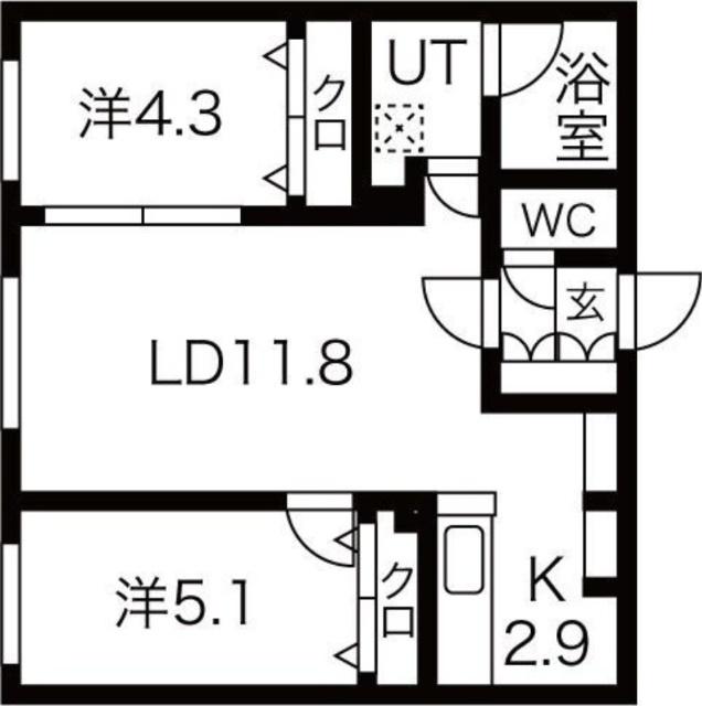 ＡＬＰＨＡ学園前（302） 間取り図画像