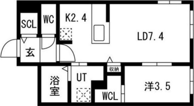 アルファスクエア円山４条（407） 間取り図画像