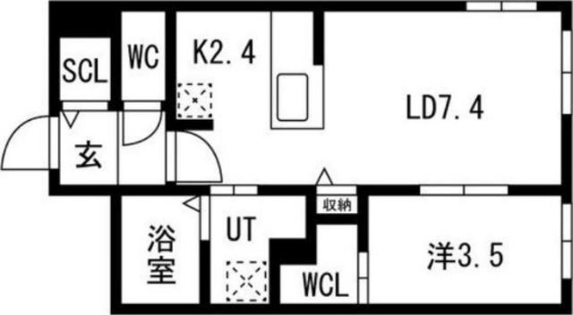 アルファスクエア円山４条（107） 間取り図画像