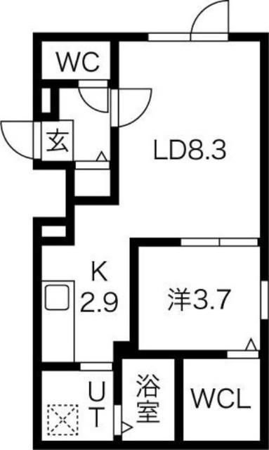 ＬｉｖｅａｓｅＮ１６(リヴィースエヌ１６)（402） 間取り図画像