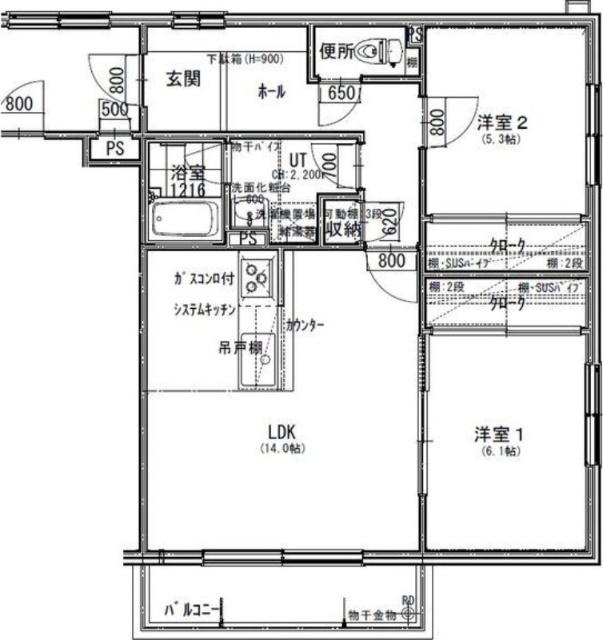 グレーシアＫ（201） 間取り図画像