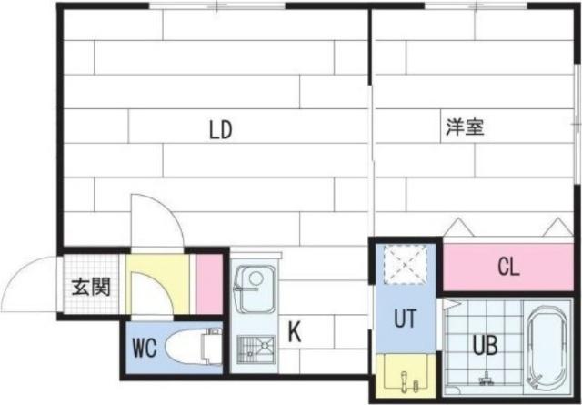 リデーレ北大前（401） 間取り図画像