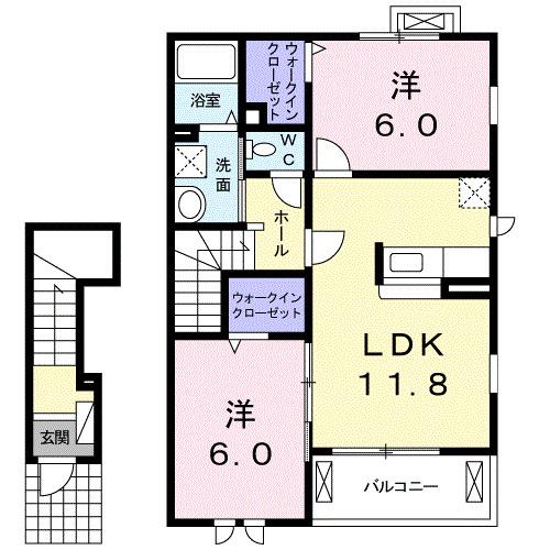 コスモス　Ⅱ（202） 間取り図画像