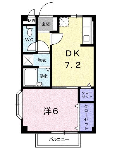 ボヌール　Ａｉ（203） 間取り図画像