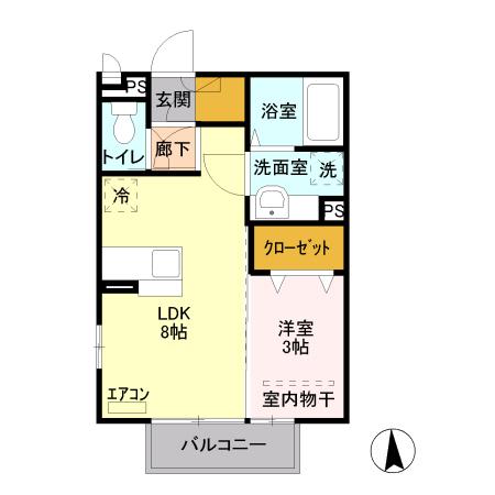 セレーネ（206） 間取り図画像