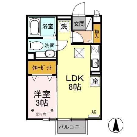 エスポワール　Ａ/Ｂ（A102） 間取り図画像