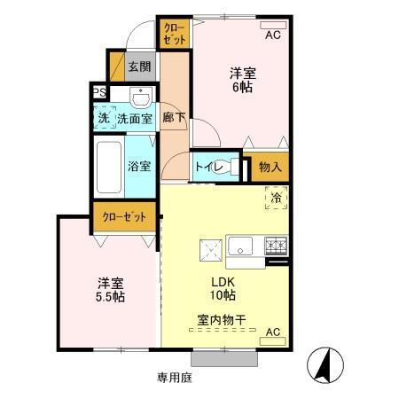 カーサ・コンフォルト（103） 間取り図画像
