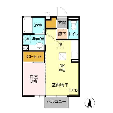 アビターレ狸塚（103） 間取り図画像