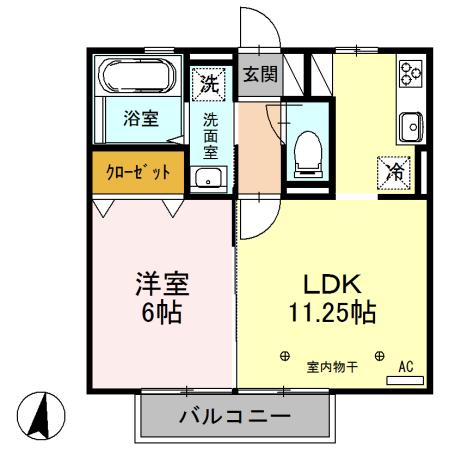 ブルーサファイア　Ｂ（203） 間取り図画像