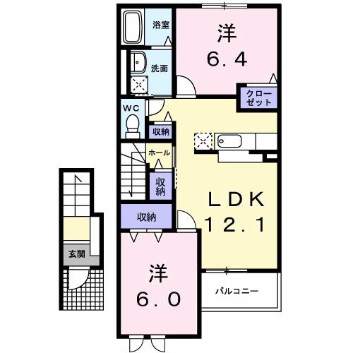 ジェルセートＢ（202） 間取り図画像