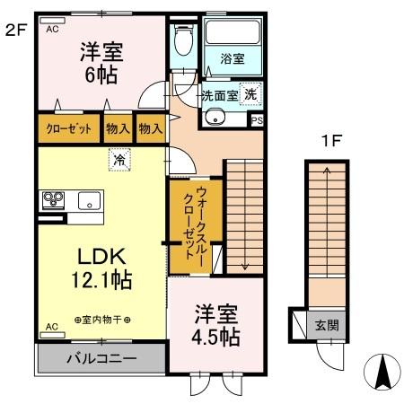 ハーベスト・ムーン　Ⅰ（202） 間取り図画像